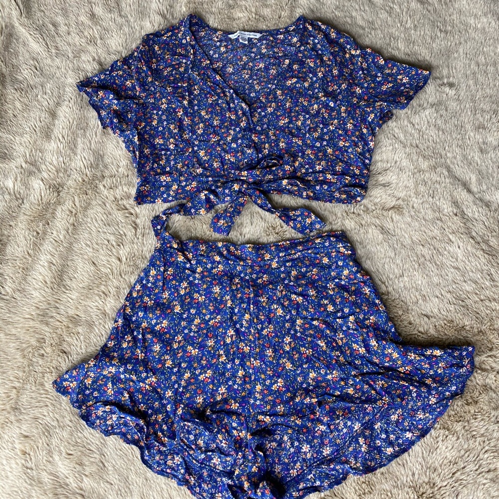 Crop top & matching shorts set